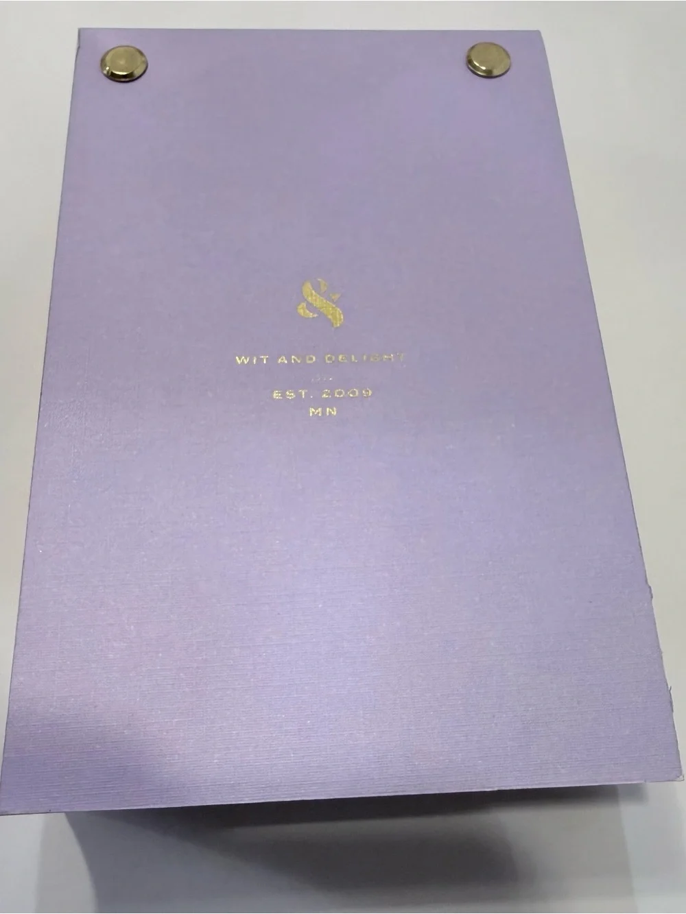 Wit and Delight notepad with holder